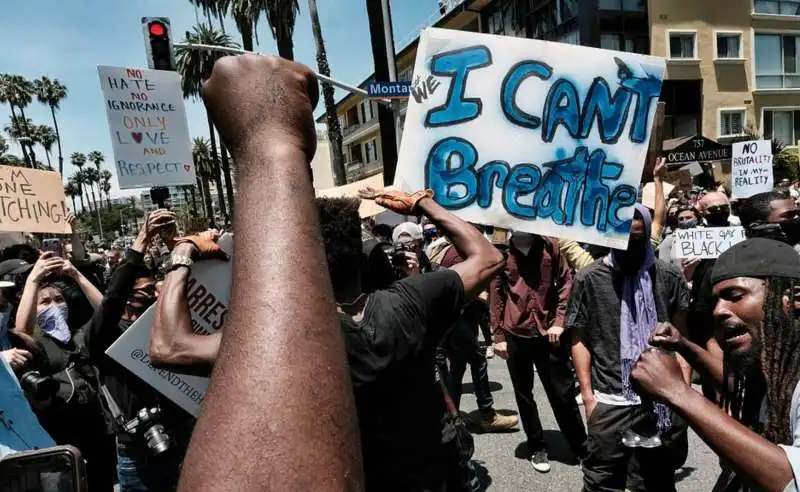 proteste in california per omicidio di george floyd 2