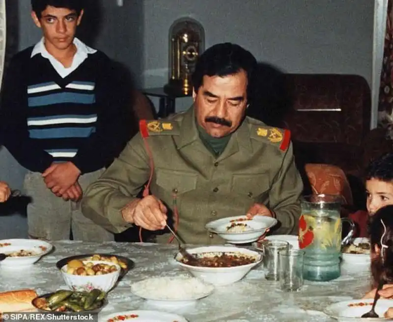 saddam hussein mangia