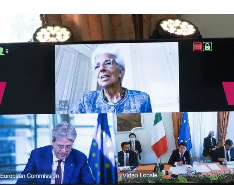 Lagarde, Gentiloni - stati generali 