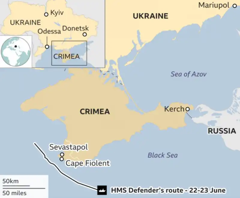 cartina della crimea