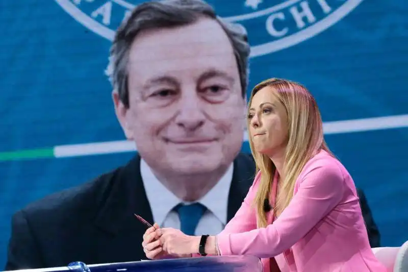 giorgia meloni mario draghi 