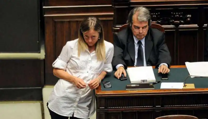 GIORGIA MELONI RENATO BRUNETTA 