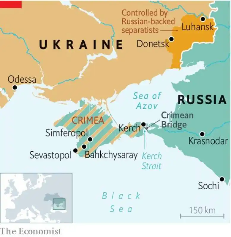 la cartina della crimea