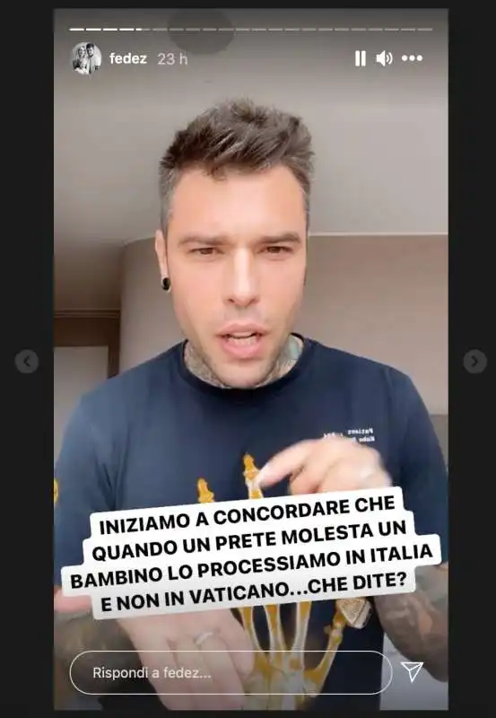 LA STORIA INSTAGRAM DI FEDEZ CONTRO IL VATICANO 2