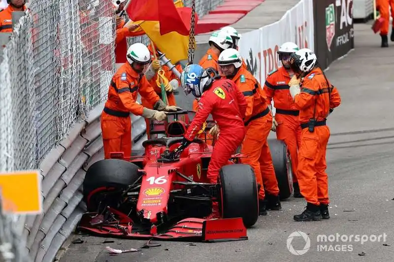 LECLERC INCIDENTE GP MONACO