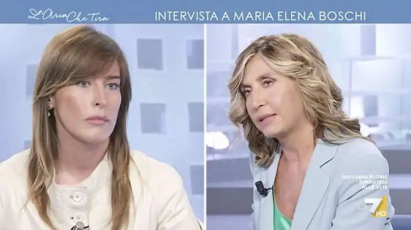 maria elena boschi   myrta merlino