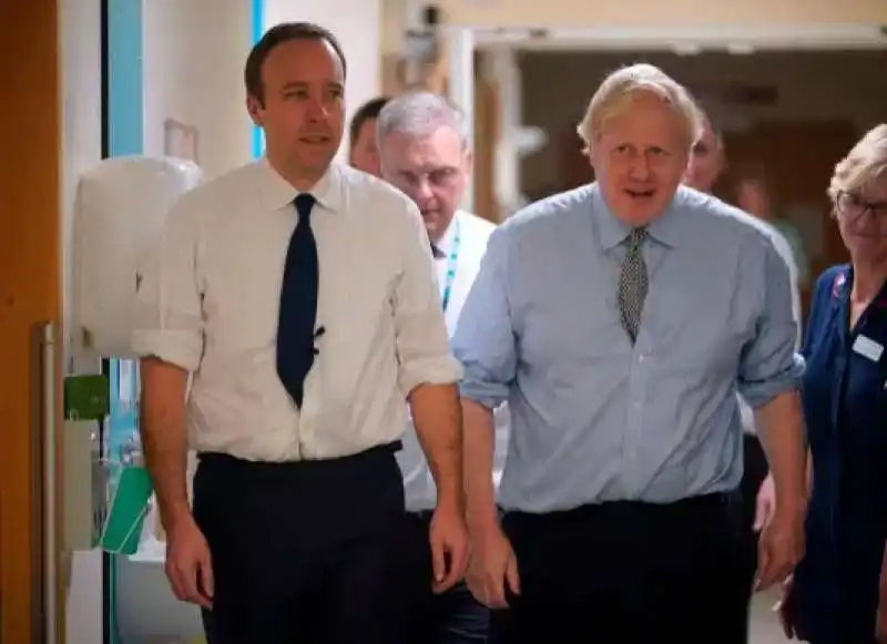 matt hancock e boris johnson