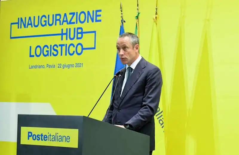 matteo del fante   inaugurazione hub poste italiane landriano 