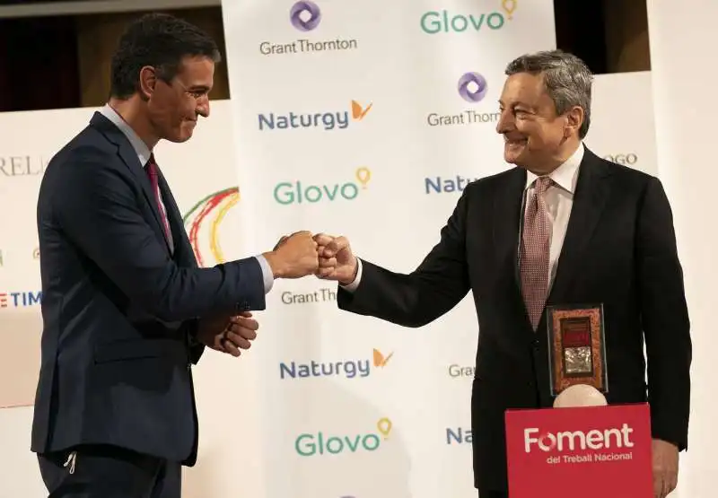 PEDRO SANCHEZ MARIO DRAGHI 