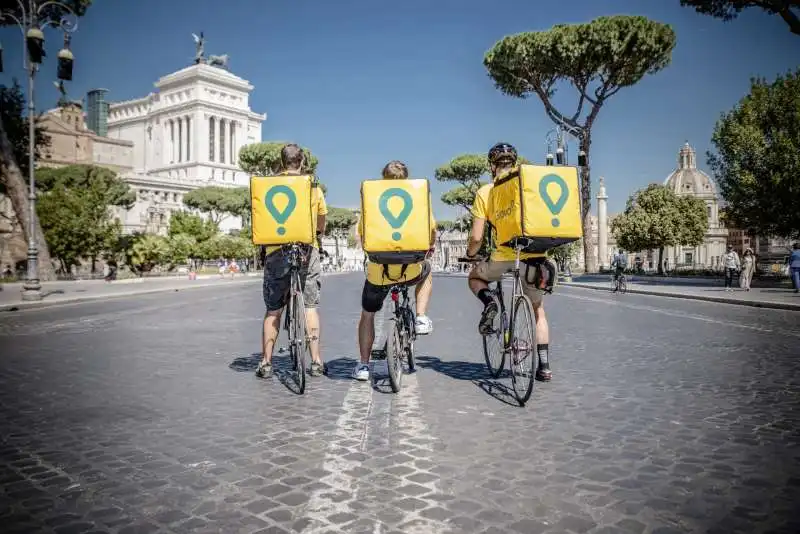 RIDER DI GLOVO A ROMA