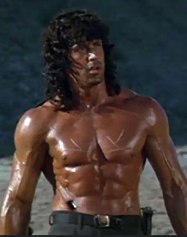 SYLVESTER STALLONE MUSCOLI