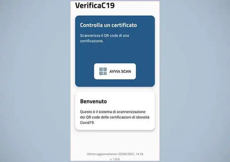 VERIFICAC19 - L'APP PER VERIFICARE IL GREEN PASS