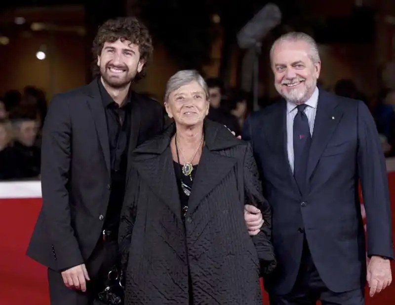 alessandro siani, liliana de curtis e  aurelio de laurentiis 