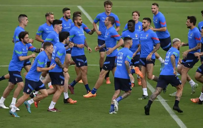 allenamenti degli azzurri per le sfide di nations league 2