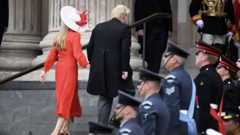 Boris Johnson e Carrie alla cattedrale di St. Paul 3