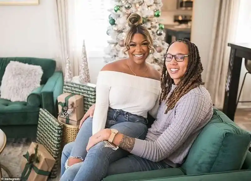 brittney griner con la moglie cherelle griner