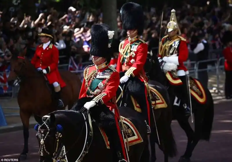 carlo e william al trooping the colour