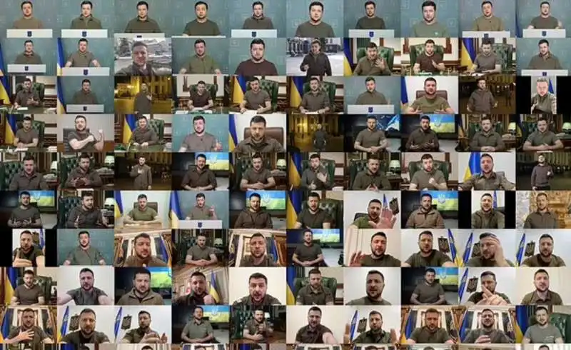 frame dei video di volodymyr zelensky 