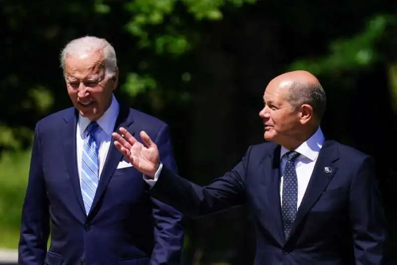 g7 in germania   biden e scholz