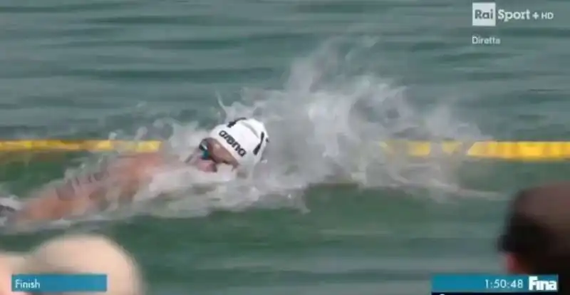 gregorio paltrinieri oro nei 10 km di nuoto a budapest 3