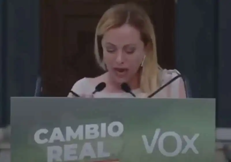 il comizio di giorgia meloni per vox, in spagna   5