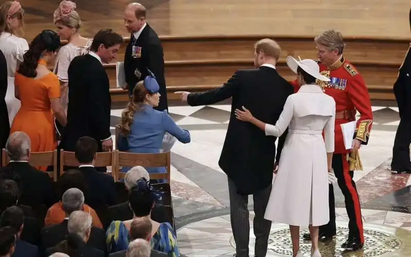 il principe harry e meghan markle nella cattedrale di st paul 7