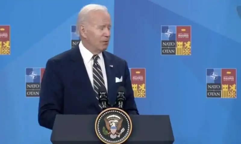 joe biden   conferenza stampa vertice nato madrid   4