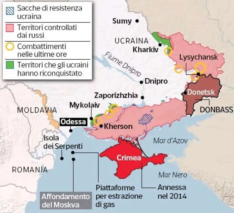 LA SITUAZIONE in ucraina AL 23 giugno 2022