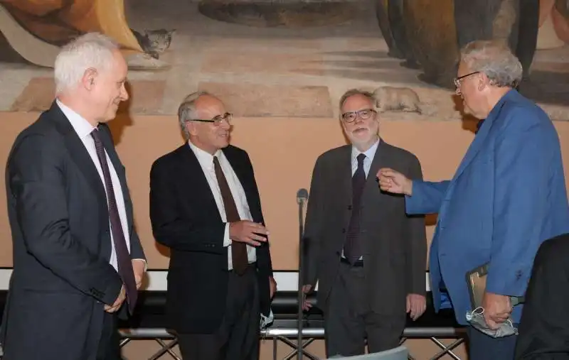 luciano fontana  massimo franco  andrea riccardi  stefano folli  foto di bacco