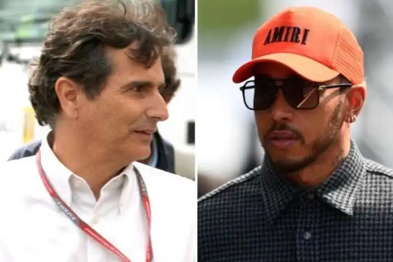 nelson piquet con lewis hamilton