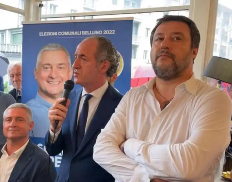 OSCAR DE PELLEGRIN LUCA ZAIA MATTEO SALVINI 