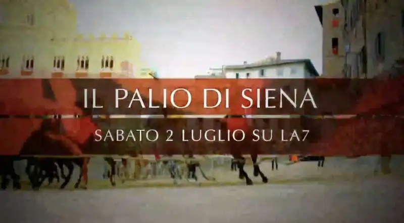 palio di siena su la7   1