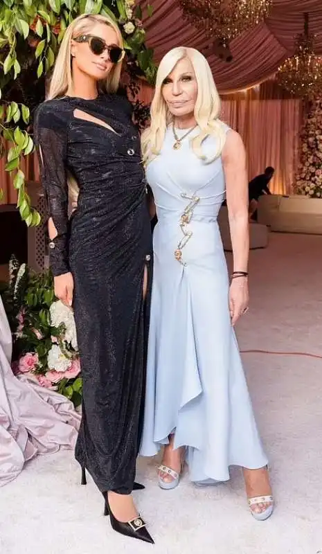 paris hilton donatella versace