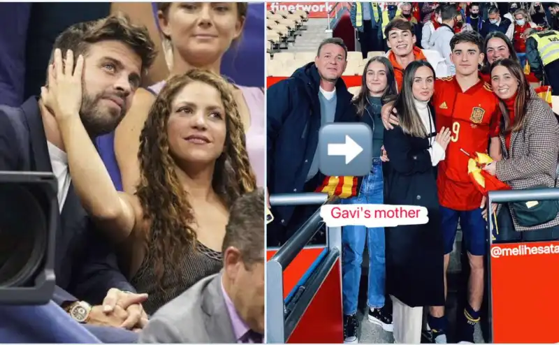 piquè shakira gavi con la mamma e la sorella