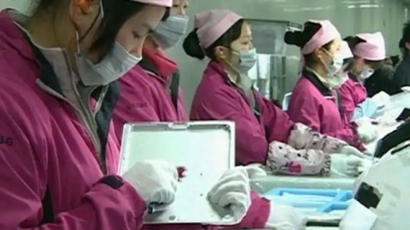 produzione prodotti apple in cina 