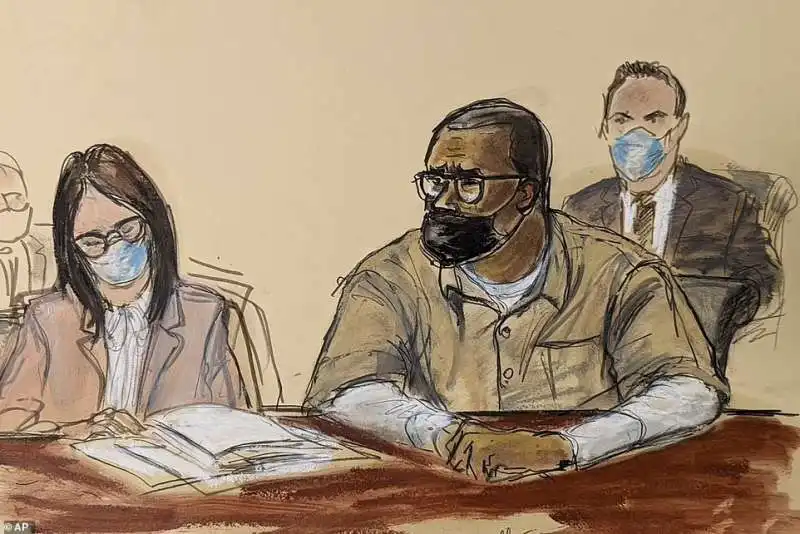 R Kelly durante il processo 3