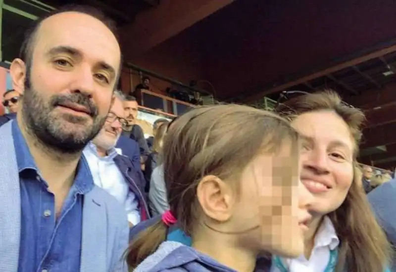 roberto mogranzini e la figlia e l'ex compagna