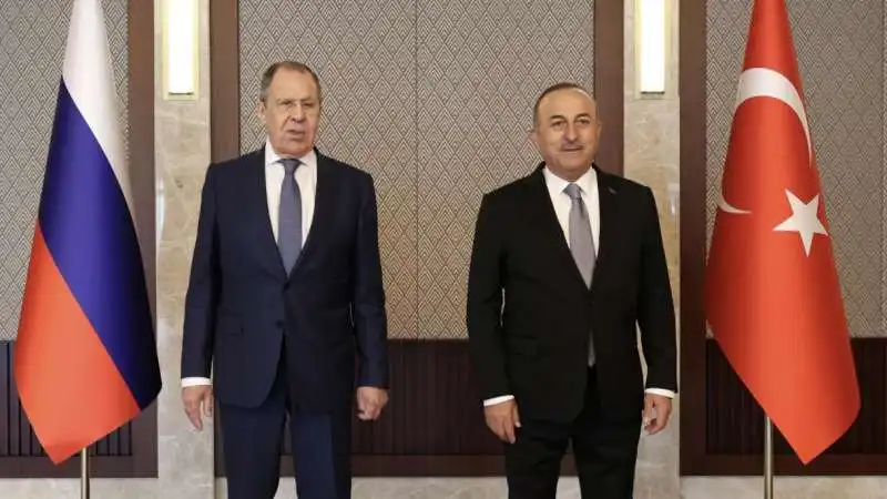 sergei lavrov mehmet cavusoglu  