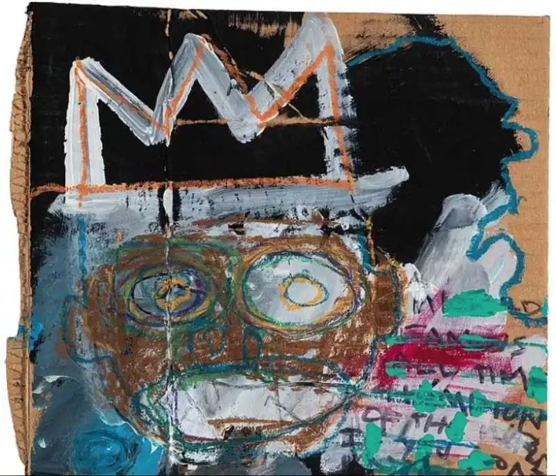 untitled (self portrait or crown face ii)   basquiat 