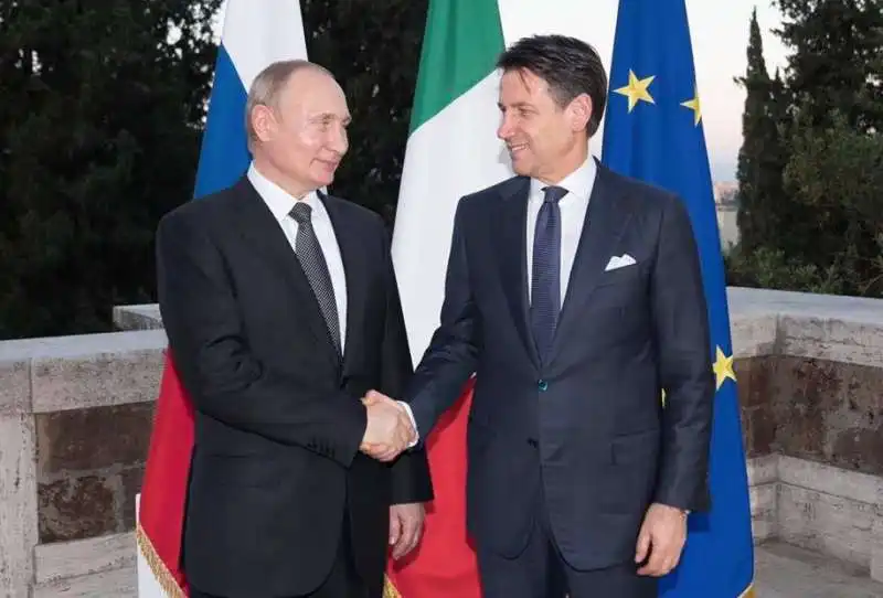 VLADIMIR PUTIN E GIUSEPPE CONTE