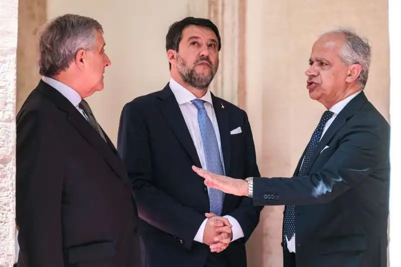 antonio tajani   matteo salvini   matteo piantedosi 