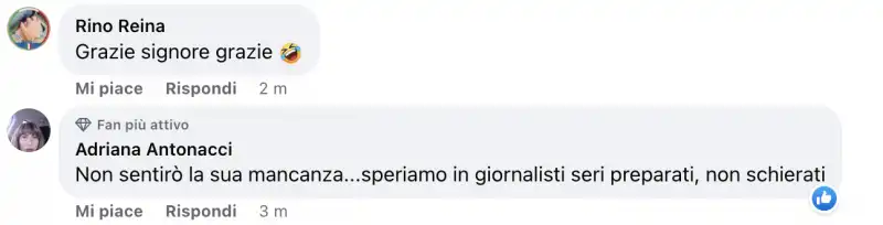 commenti felici per l annuncio di myrta merlino che lascia la7 1