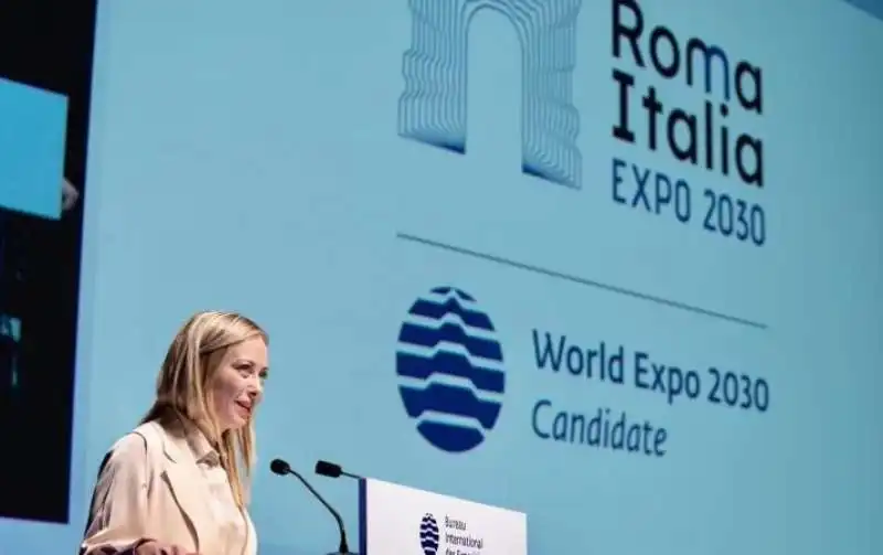 discorso di Giorgia Meloni per la candidatura di Roma a expo 2030 