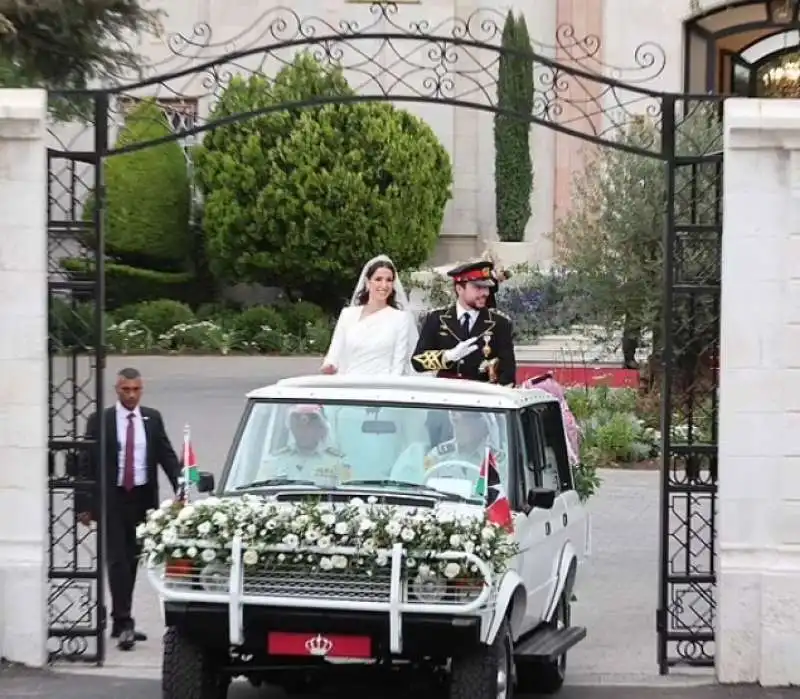 giordania, matrimonio del principe hussein di giordania con rajwa al saif    8