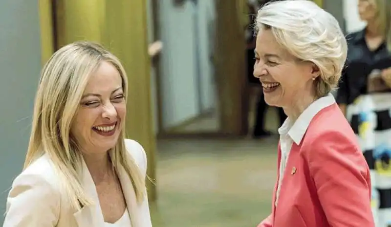 GIORGIA MELONI E URSULA VON DER LEYEN 