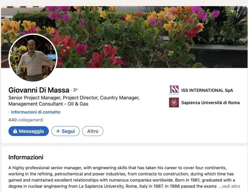 GIOVANNI DI MASSA - PROFILO LINKEDIN 