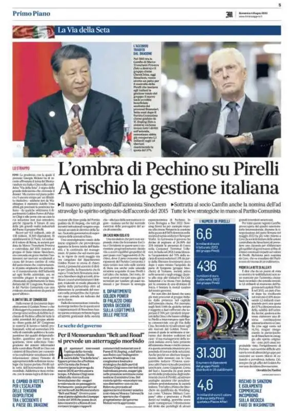 l articolo di osvaldo de paolini su pirelli e la cina   4 giugno 2023  