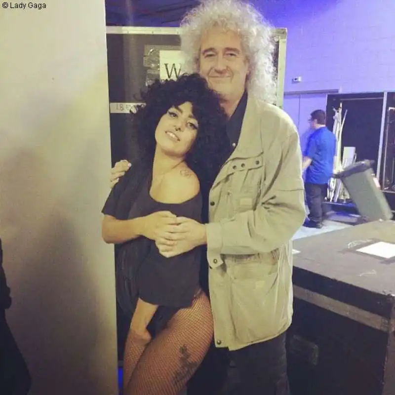 lady gaga brian may