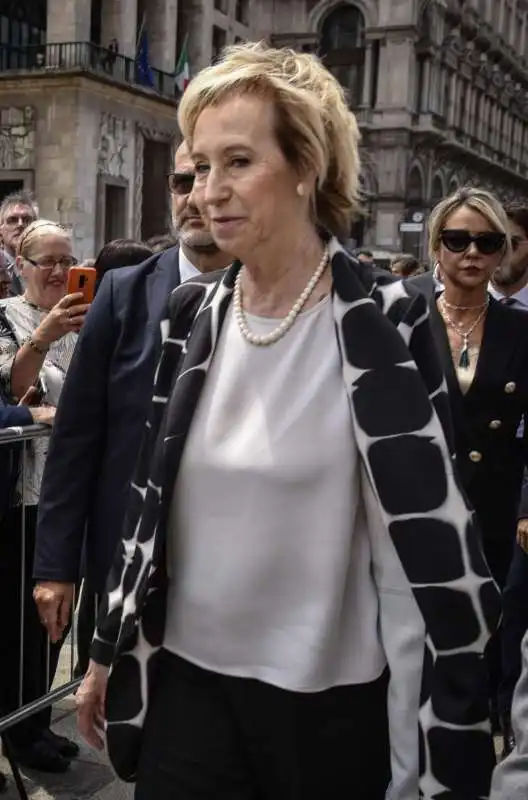 letizia moratti    funerali silvio berlusconi 