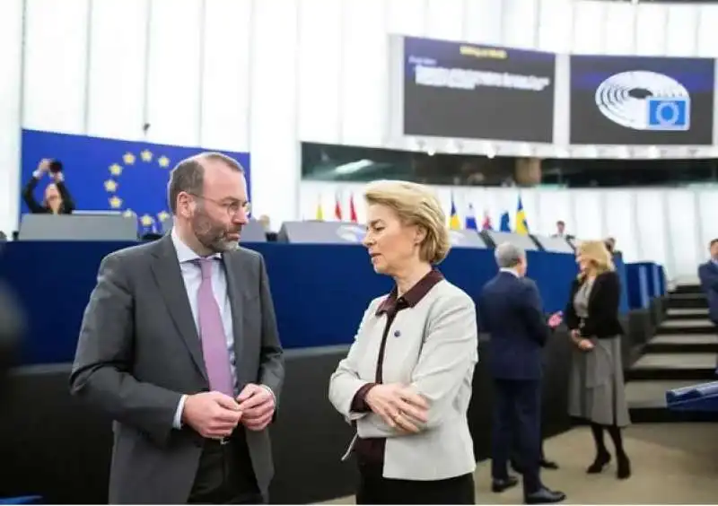 Manfred Weber e Ursula von der leyen